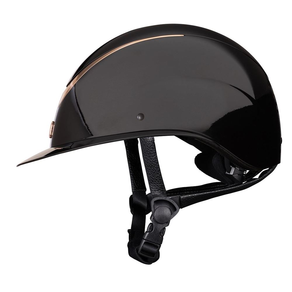 Shires Karben Alina Ellipse Riding Hat 52-54 (Black/Rose Gold)