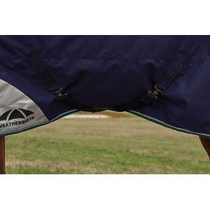 Weatherbeeta Comfitec Plus Dynamic Turnout High Neck - 100g (Navy/Forest Green)