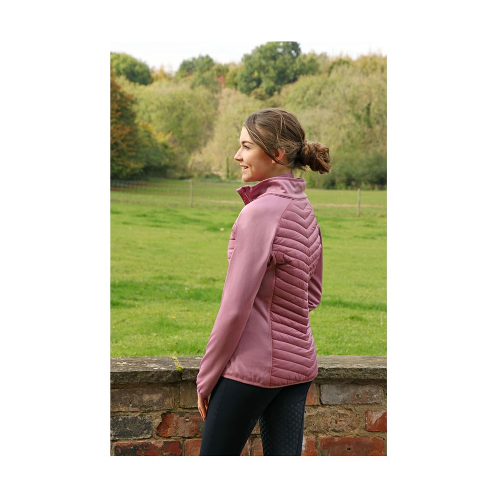 Hy Equestrian Synergy Sync Lightweight Padded Jacket (Grape)