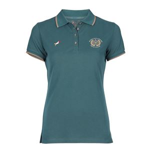 Shires Aubrion Poise Tech Polo - Young Rider (Green)