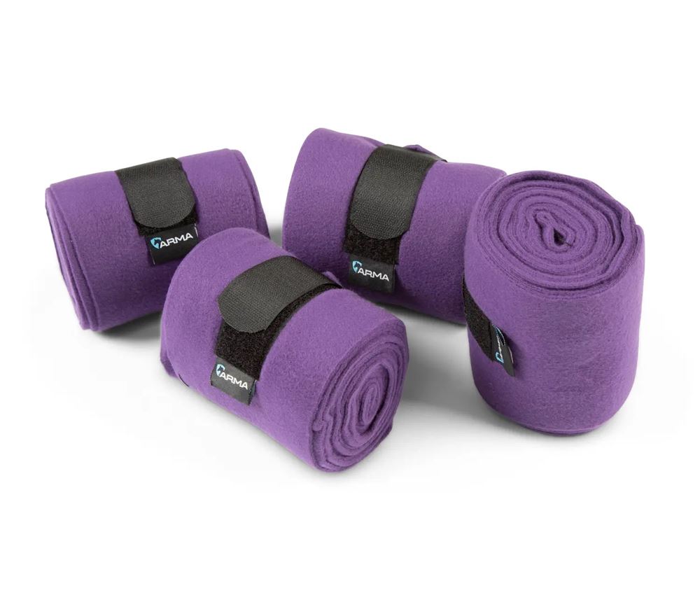 Shires ARMA Fleece Bandages (Purple)