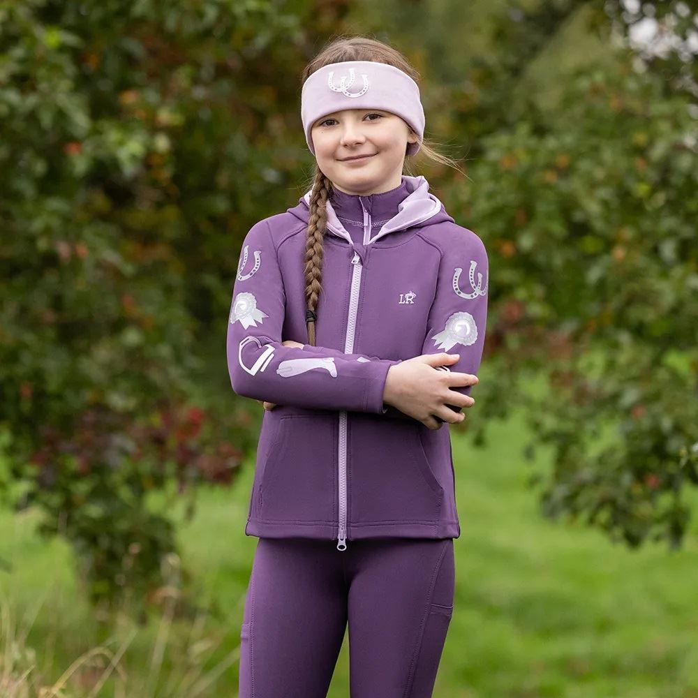 Giddy Up Gymkhana Zip Jacket by Little Rider (Purple/Lilac)