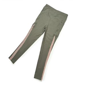 Shires Aubrion Rhythm Riding Tights - Young Rider (Olive)