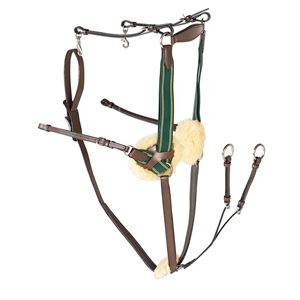 Gallop Leather 5 Point Breastplate (Brown)