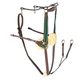 Gallop Leather 5 Point Breastplate (Brown)