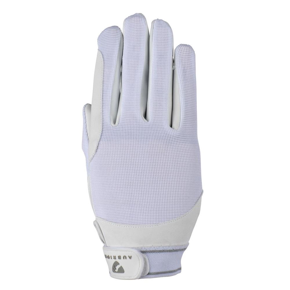 Shires Aubrion Mesh Riding Gloves - Child (White)