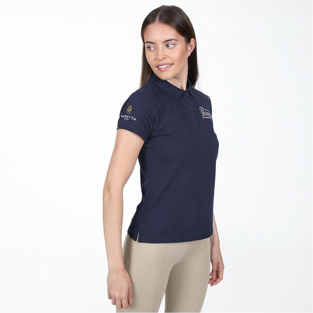 Shires Aubrion Branded Polo Shirt (Navy)