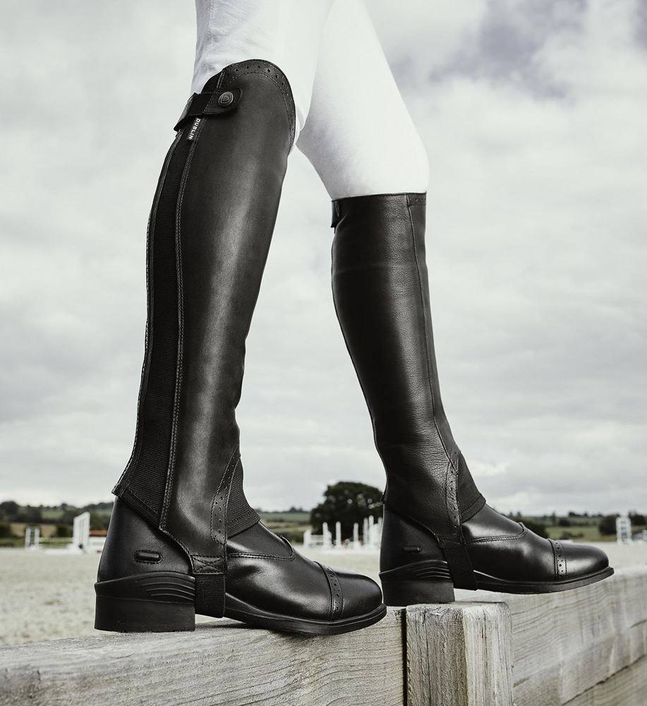 Dublin Adults Evolution Rear Zip Half Chaps