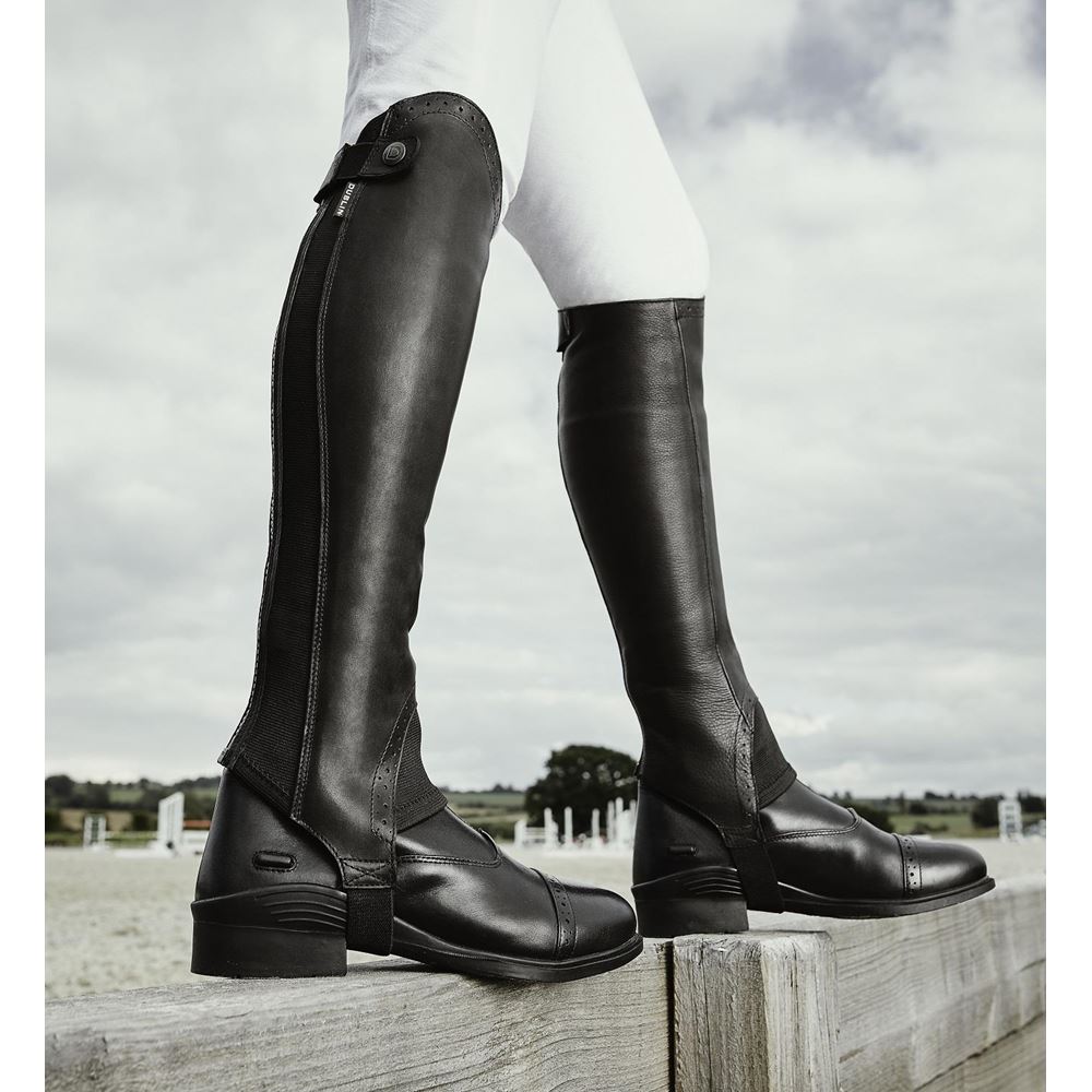 Dublin Adults Evolution Rear Zip Half Chaps