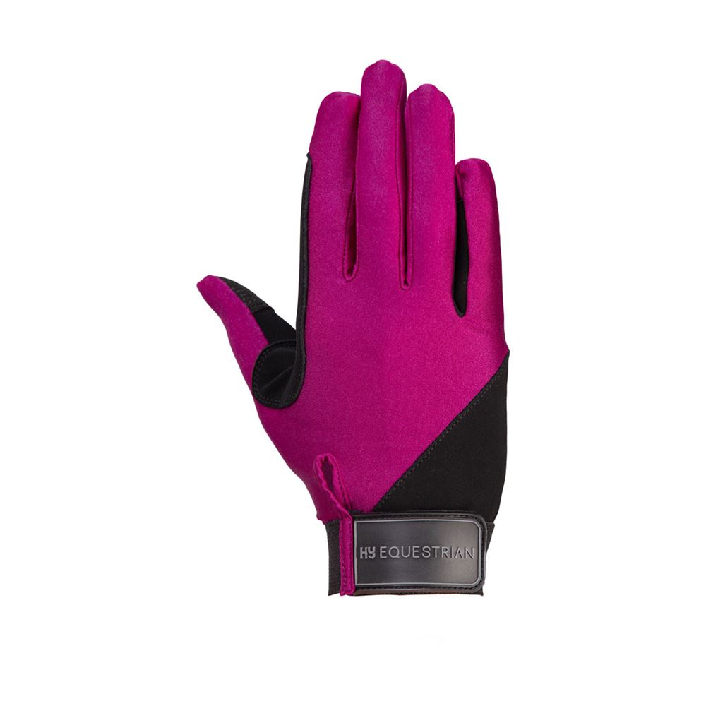 Hy Equestrian Absolute Fit Glove - Adult (Purple)