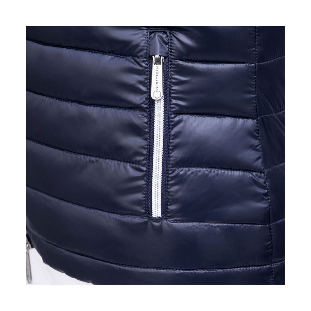 Coldstream Southdean Quilted Coat (Navy/White/Blue)