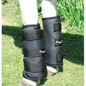 Rhinegold Half Length Travel Boots - Set Of 4 (Black)