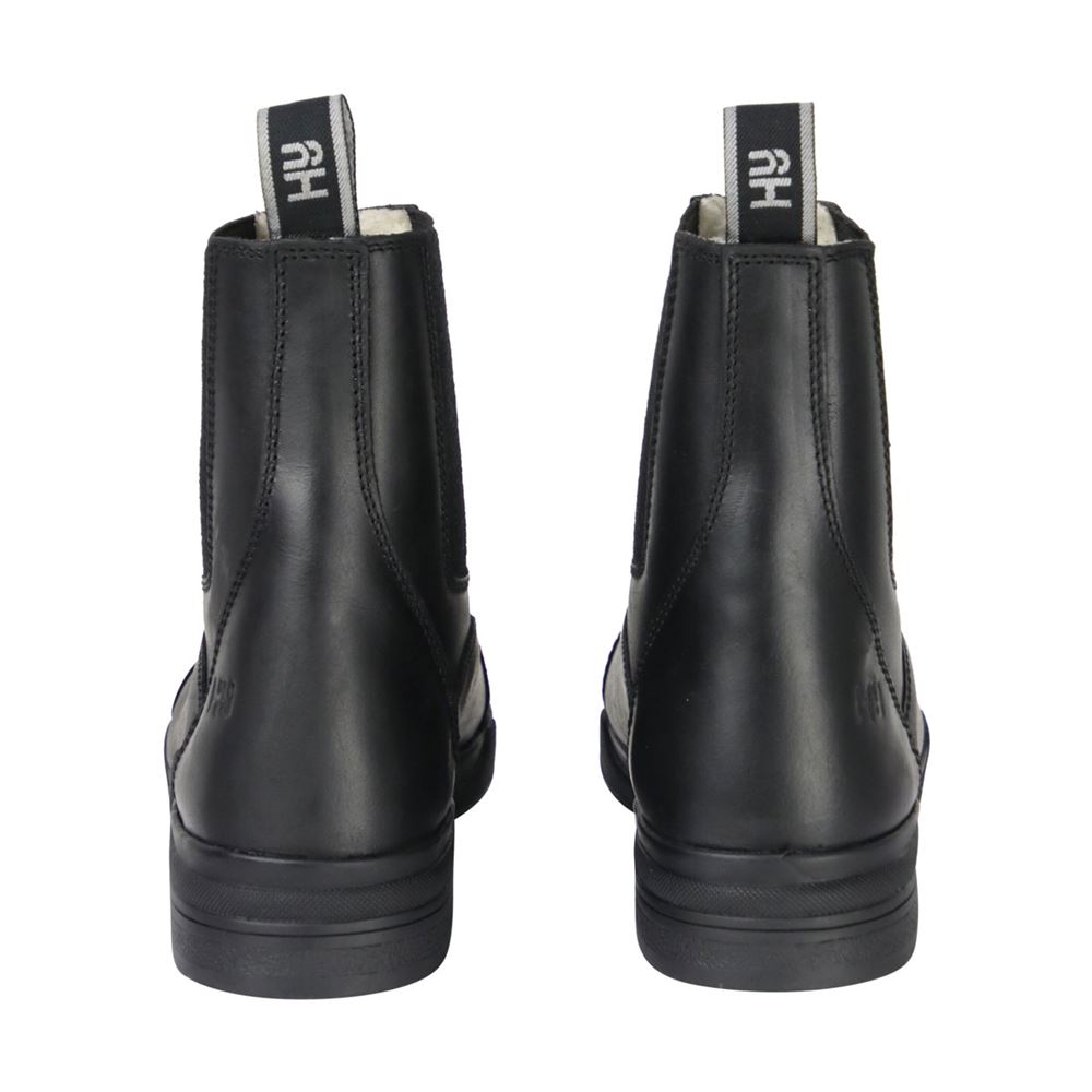 Hy Equestrian Fleece Lined Wax Leather Zip Jodhpur Boot