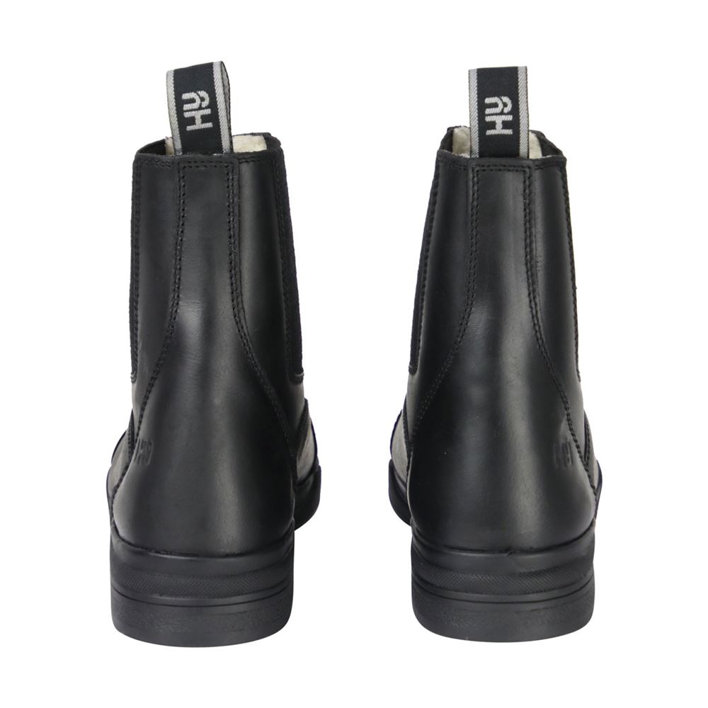 Hy Equestrian Fleece Lined Wax Leather Zip Jodhpur Boot
