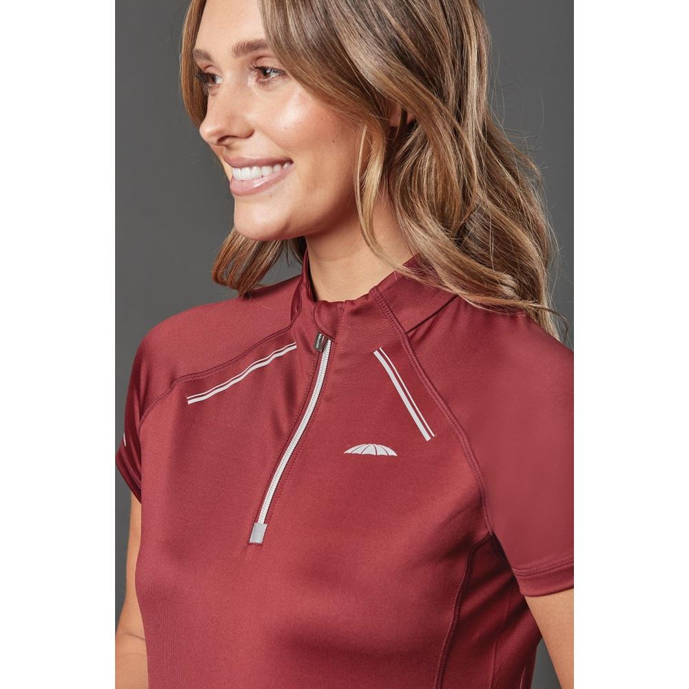 Weatherbeeta Victoria Premium Short Sleeve Top (Maroon)