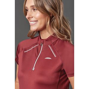 Weatherbeeta Victoria Premium Short Sleeve Top (Maroon)