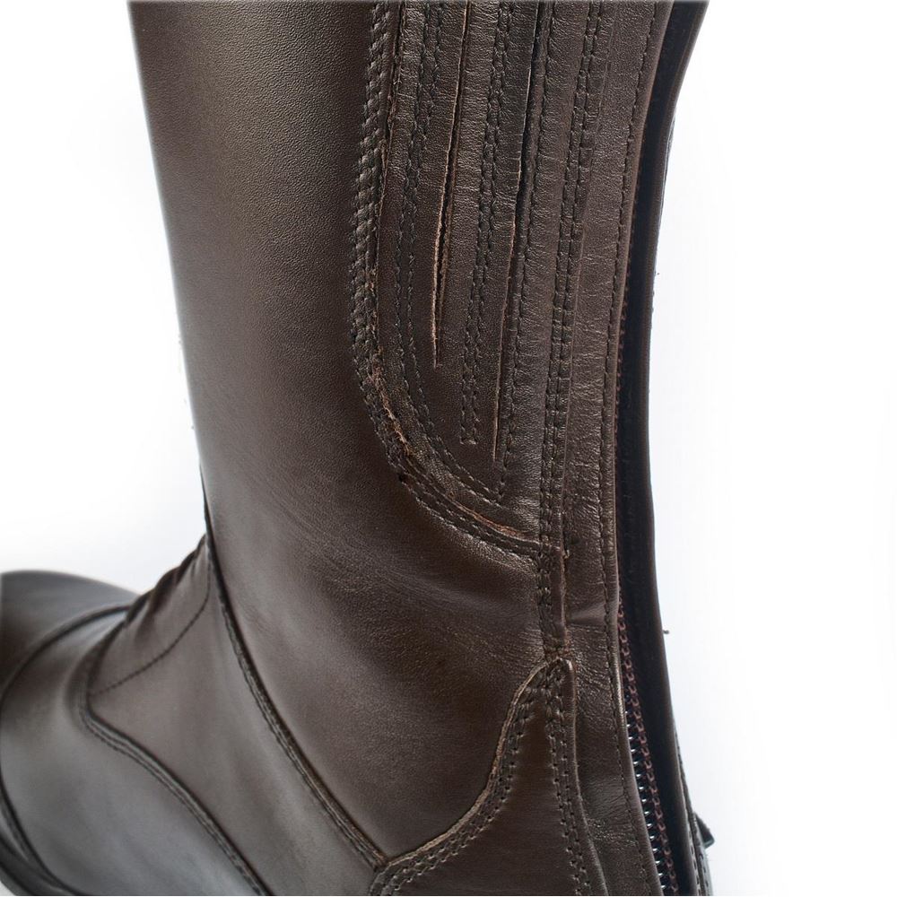 Shires Moretta Gianna Leather Riding Boots - Regular Height (Brown)