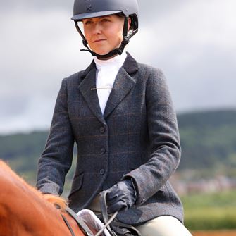 Shires Aubrion Saratoga Ladies Jacket (Juniper Navy Check)