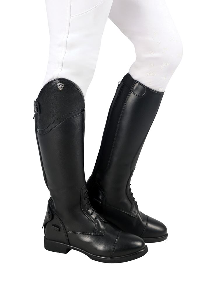 Hy Equestrian Masera Childrens Long Riding Boot (Black)