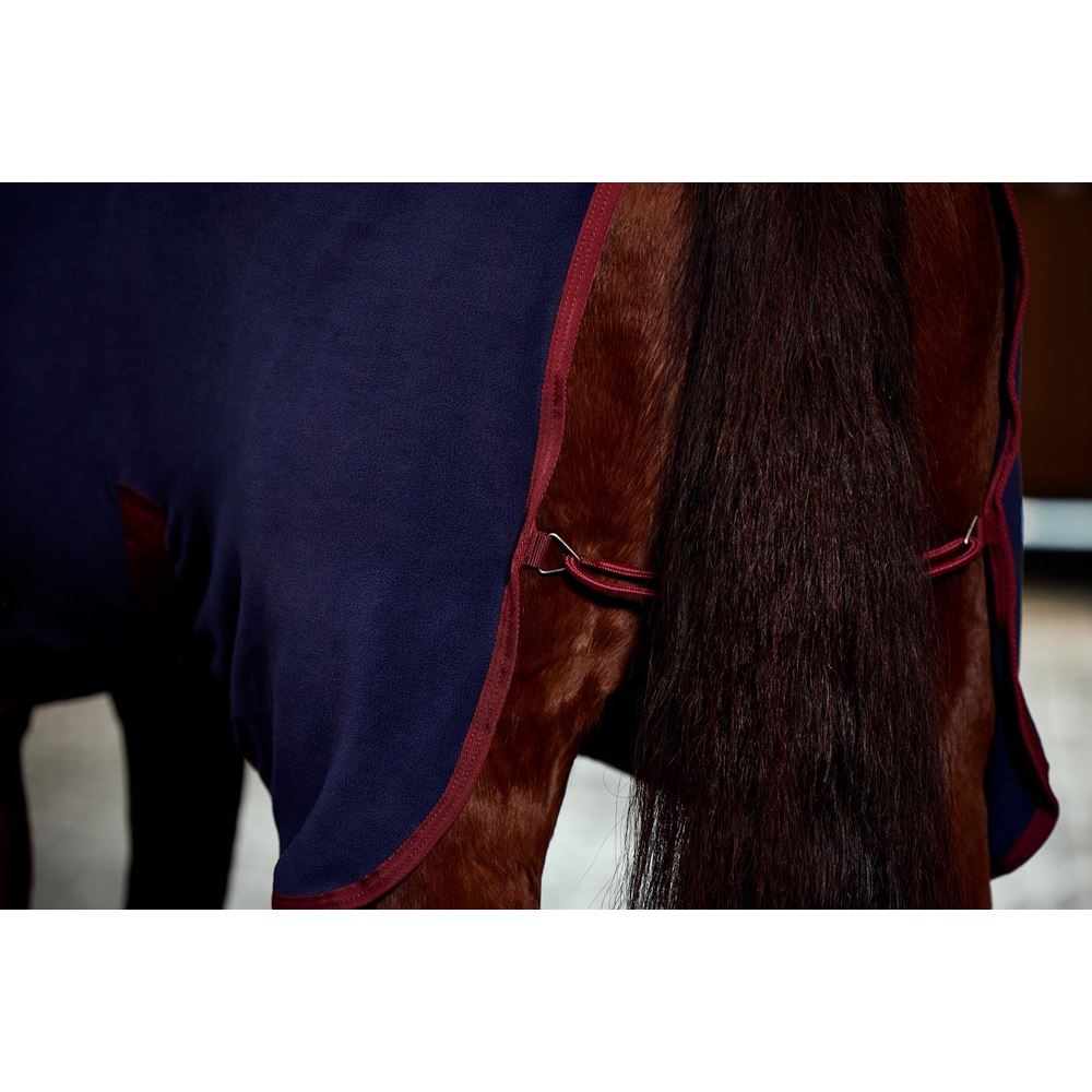 Weatherbeeta Anti-Static Fleece Cooler Combo (Navy/Burgundy)