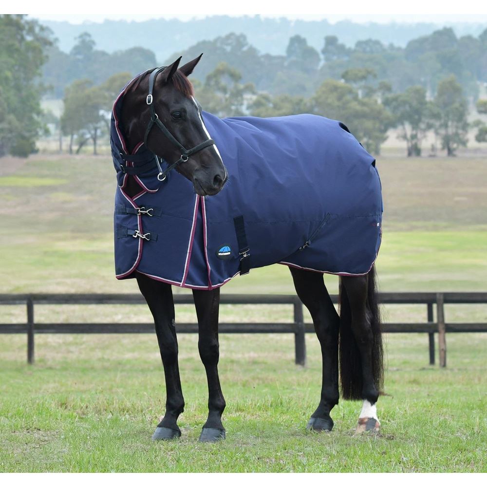 Weatherbeeta Comfitec Essential Turnout Combo - 360g (Navy/Burgundy)