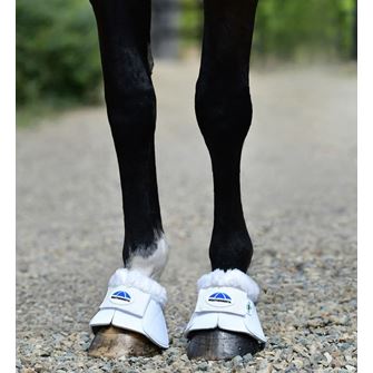 Weatherbeeta Tough-Tec Impact Fleece Trim Bell Boot (White)