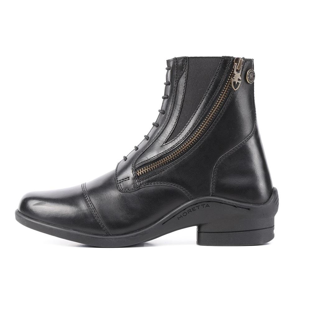 Shires Moretta Alessia Leather Paddock Boots (Black)