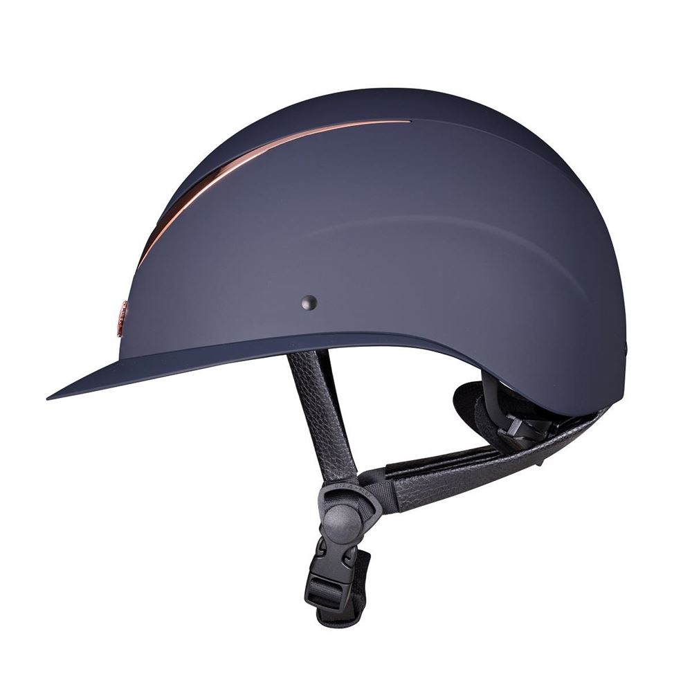 Shires Karben Elisa Ellipse Riding Hat 52-54 (Navy/Rose Gold)