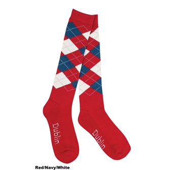 Dublin Argyle Socks (Red/Navy/White)