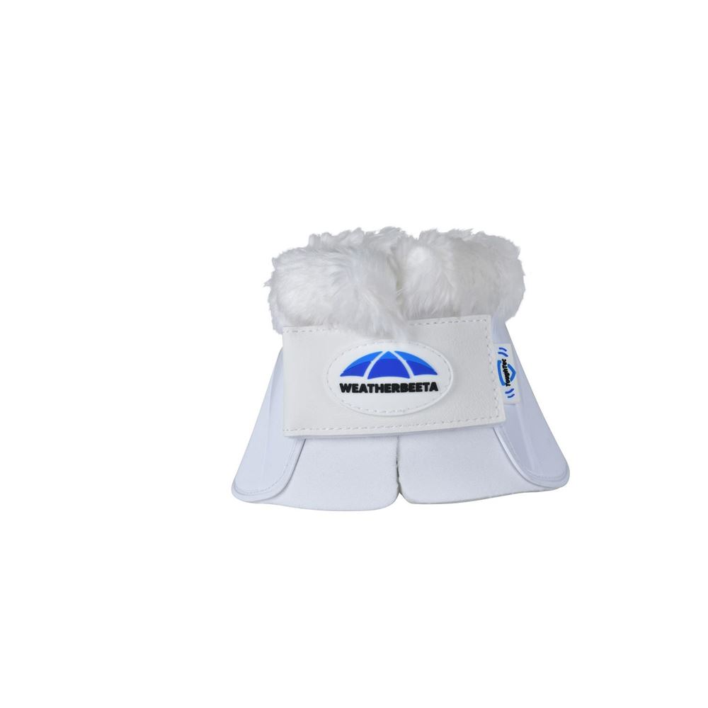 Weatherbeeta Tough-Tec Impact Fleece Trim Bell Boot (White)