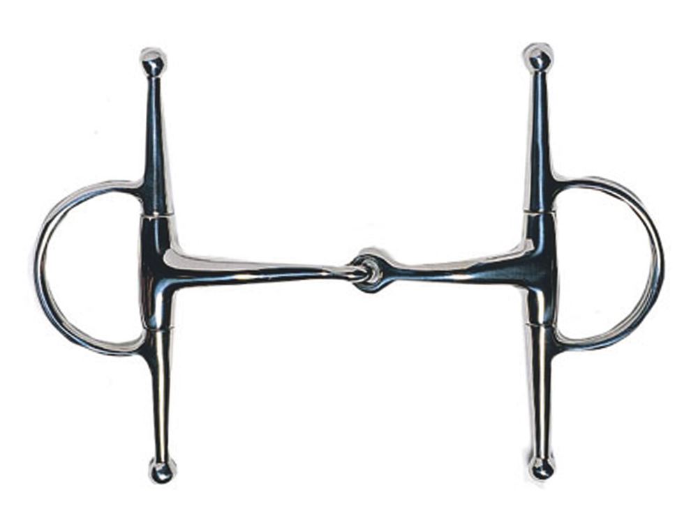 JP Korsteel Stainless Steel Jointed Full Cheek Snaffle