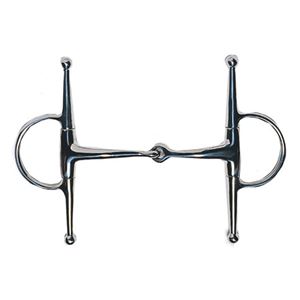 JP Korsteel Stainless Steel Jointed Full Cheek Snaffle