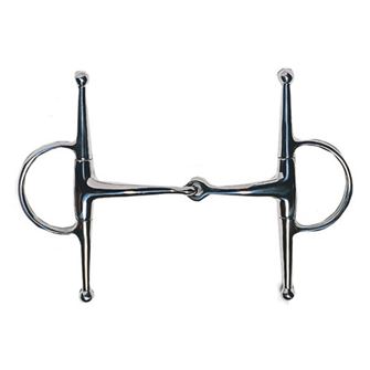 JP Korsteel Stainless Steel Jointed Full Cheek Snaffle