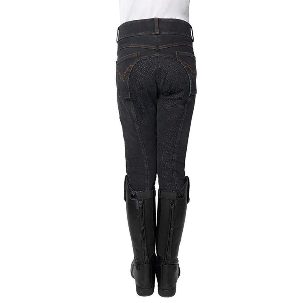 Hy Equestrian Elevate Mizs Style Denim Breeches (Black)
