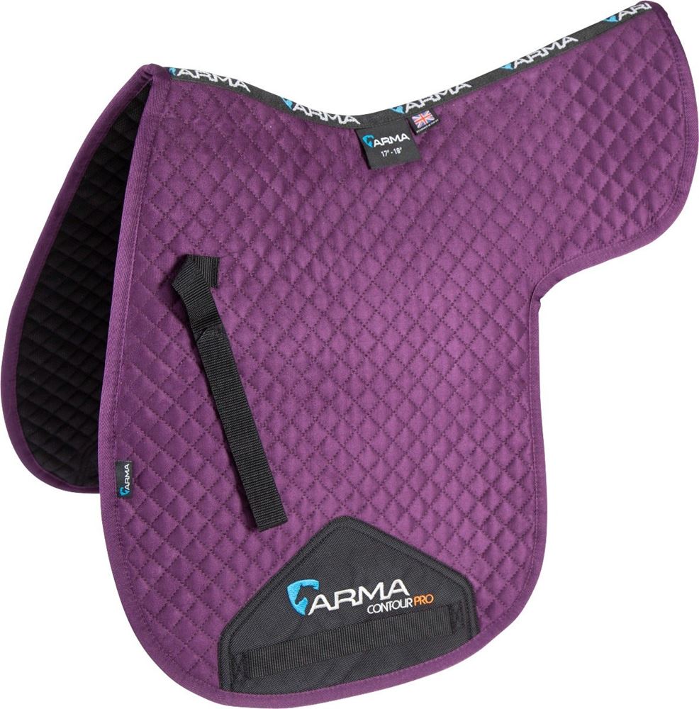 Shires ARMA Suede Numnah (Plum)