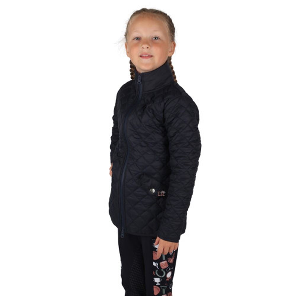 Pony Passion Quilted Jacket by Little Rider (Navy)