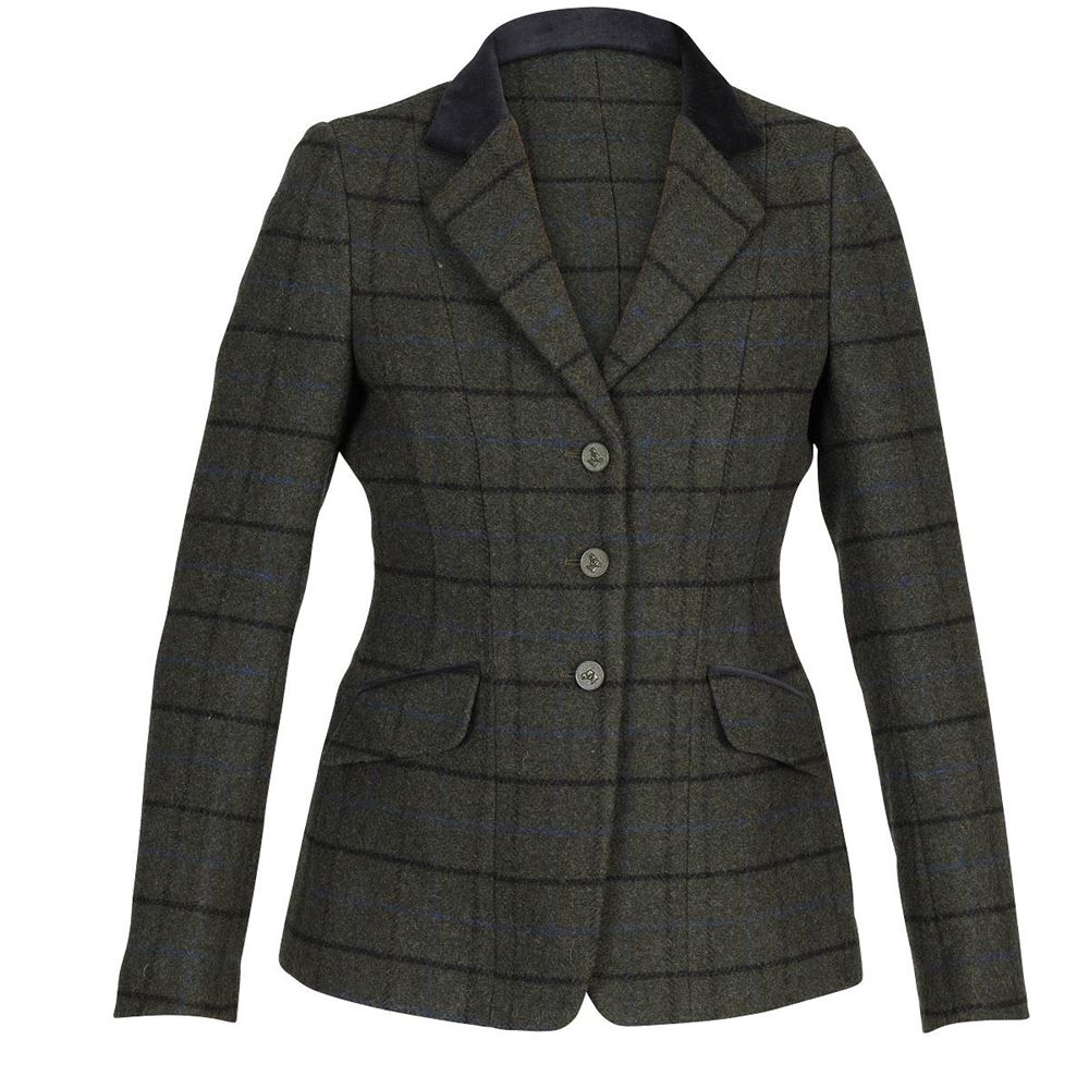 Shires Aubrion Saratoga Ladies Jacket (Dark Green Check)