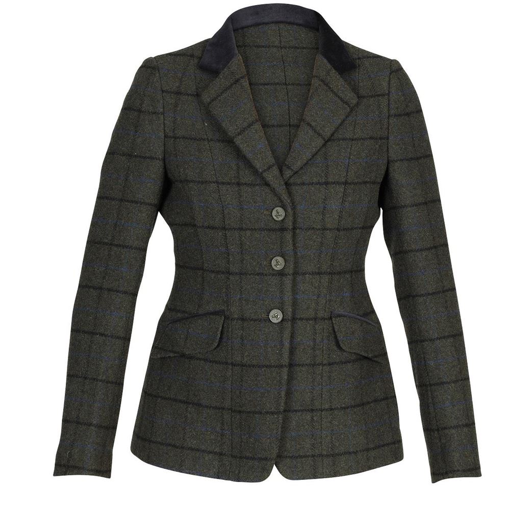Shires Aubrion Saratoga Ladies Jacket (Dark Green Check)