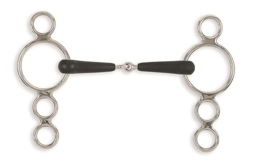 Shires EquiKind+ Three Ring Dutch gag Jointed Mouth Bit