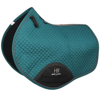 Hy Sport Active Close Contact Saddle Pad (Alpine Green)