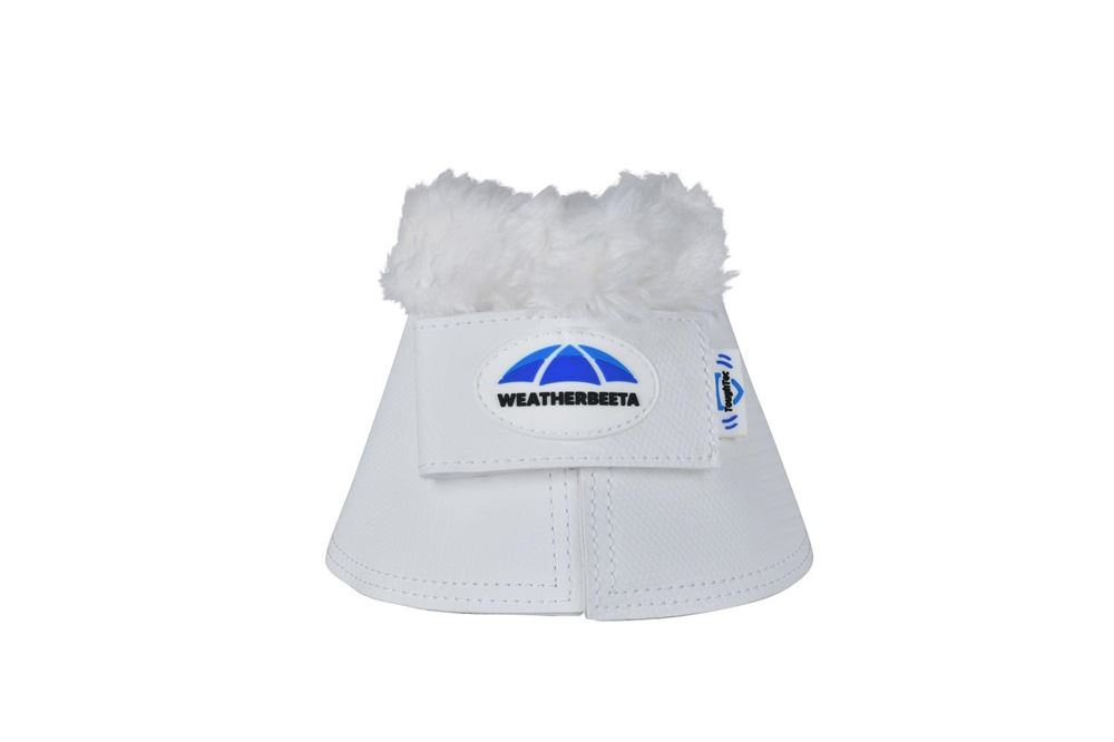 Weatherbeeta Tough-Tec Fleece Trim Bell Boot (White)