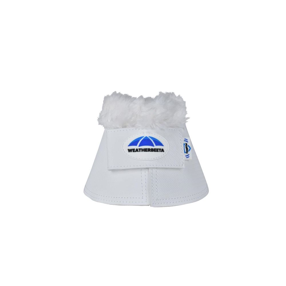 Weatherbeeta Tough-Tec Fleece Trim Bell Boot (White)