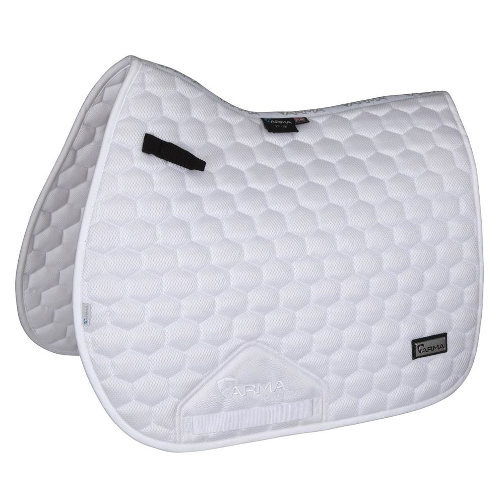 Shires ARMA Air Motion Luxe Saddlecloth (White)