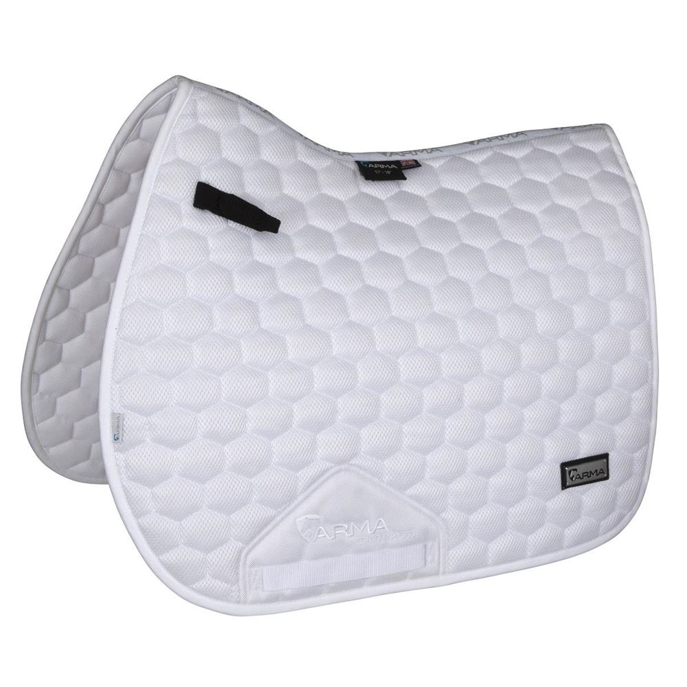Shires ARMA Air Motion Luxe Saddlecloth (White)