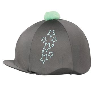 Hy Equestrian Stella Hat Cover (Charcoal/Mint)