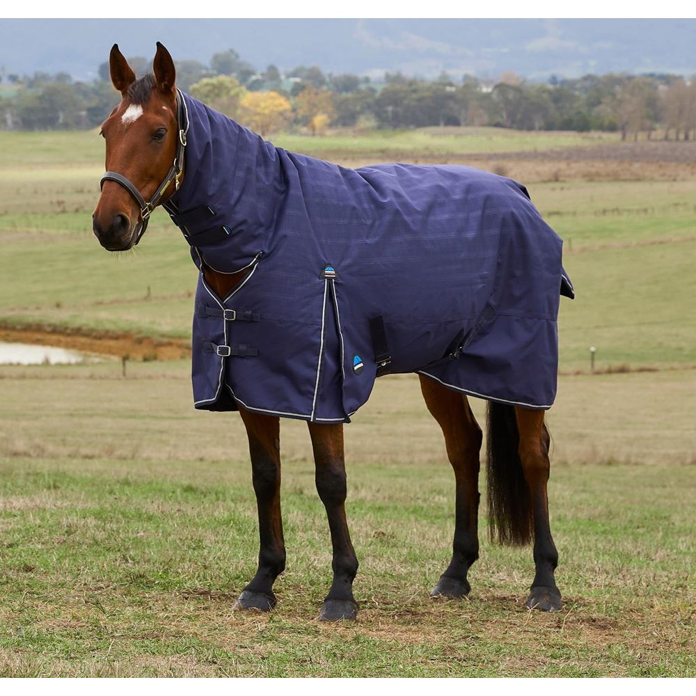Weatherbeeta Comfitec Prelim Turnout Combo - 220g (Navy Embossed Plaid)