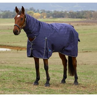 Weatherbeeta Comfitec Prelim Turnout Combo - 220g (Navy Embossed Plaid)