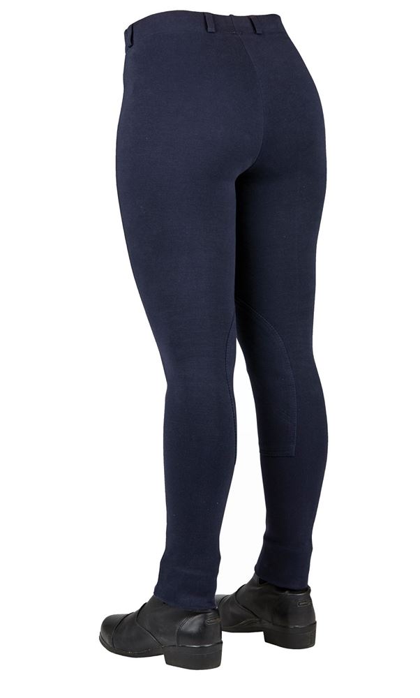Dublin Child's Supa-Fit Pull On Knee Patch Jodhpurs (Navy)
