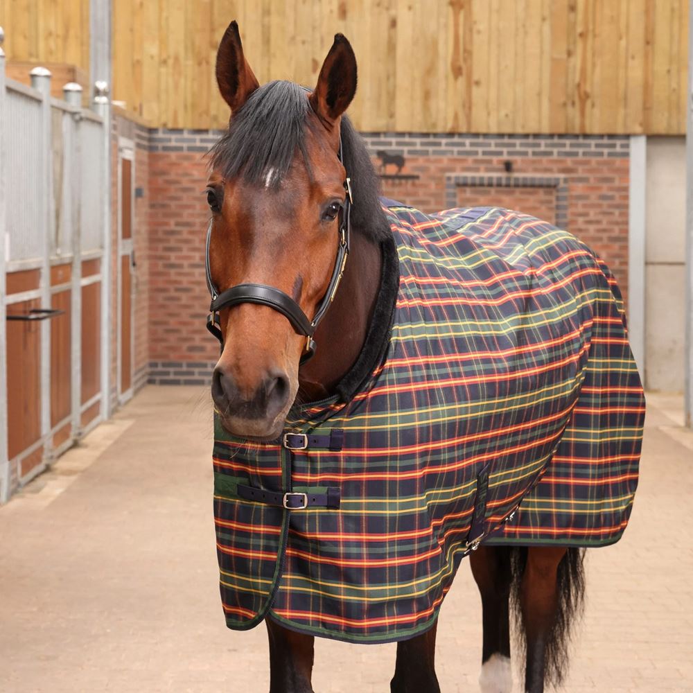 Shires Tempest Plus Lite Stable Rug (Green Tartan)