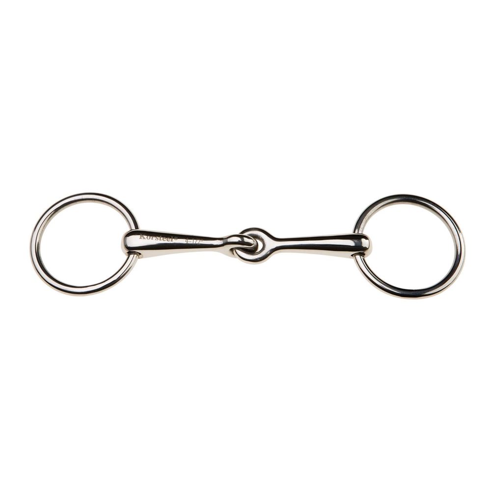 Korsteel Stainless Steel Weymouth Loose Ring Bradoon Snaffle Bit